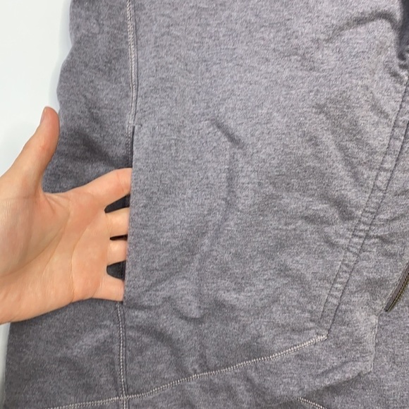 Lululemon Gray Asymmetrical Zip Method Wrap - Picture 6 of 8